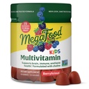 MegaFood Kids Multivitamin Gummies - Děti Vitamíny - Věk 4 + s vitaminem C, Vitamin D, Zinek, Choline a Real Fruit - Brain & Imunitation Support - Berrylicious Flavor - 60 Gummies (30 Služeb)