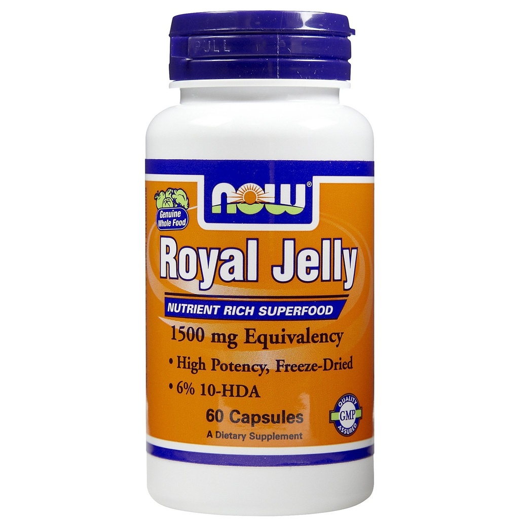 Nyní Potraviny Royal Jelly 1500mg 60 Kapsle (Balení po 2)