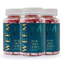 OEEG Vlasy a nehty Gummies - Podporuje zdravé vlasy - Vegan biotin vitamíny pro ženy a muže podporuje rychlejší růst vlasů, Silnější nehty, Zdravá kůže, Extra síla (3)