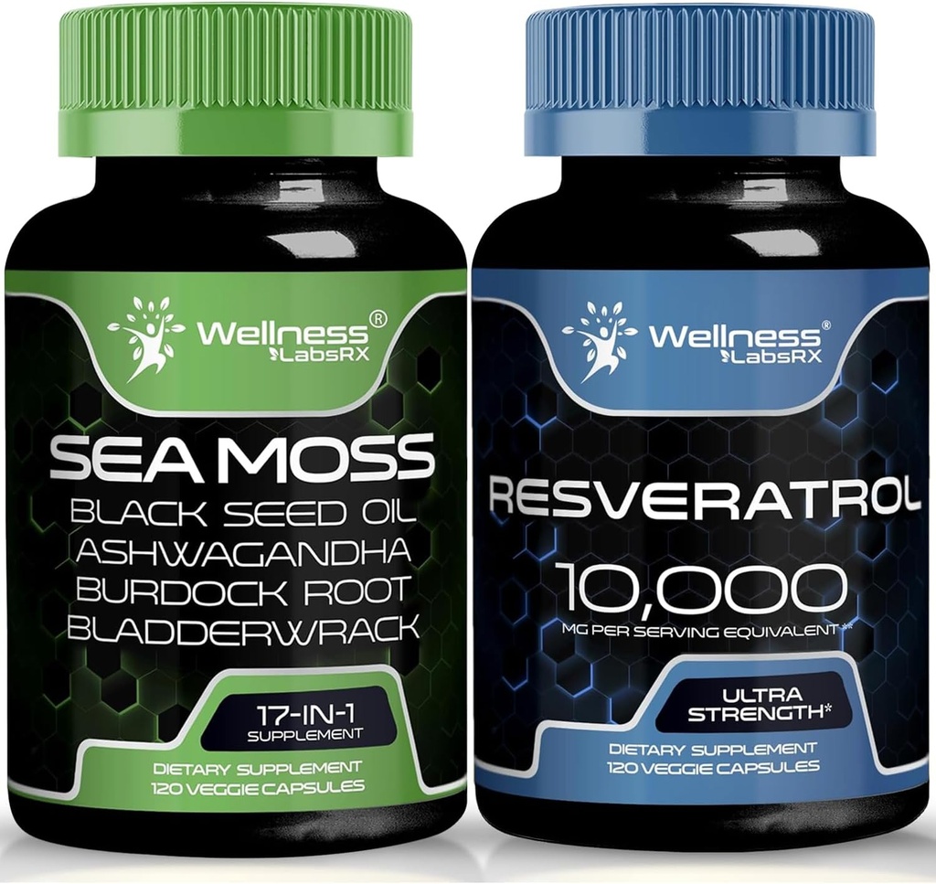 WELLNESS LABSRX Resveratrol Kapsle s kapslí Moss