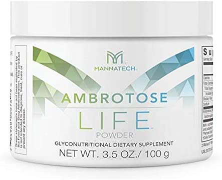 Doplněk pro imunitní podporu, Mannatech Ambrotosa Life (Powder) 100g, podporuje Cell- to- Cell Komunikace a Zdravá imunitní obrana, s Manapol Powder Pure 100% přírodní Aloe Vera Dodatek