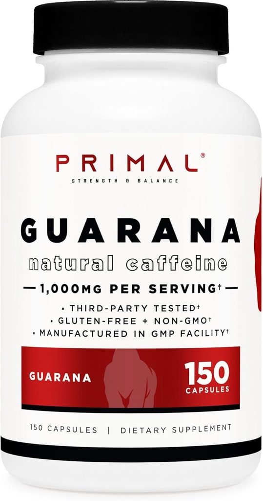 Primal Guarana (1000 MG per Serving) (150 tobolek) - 200 MG přírodní kofein