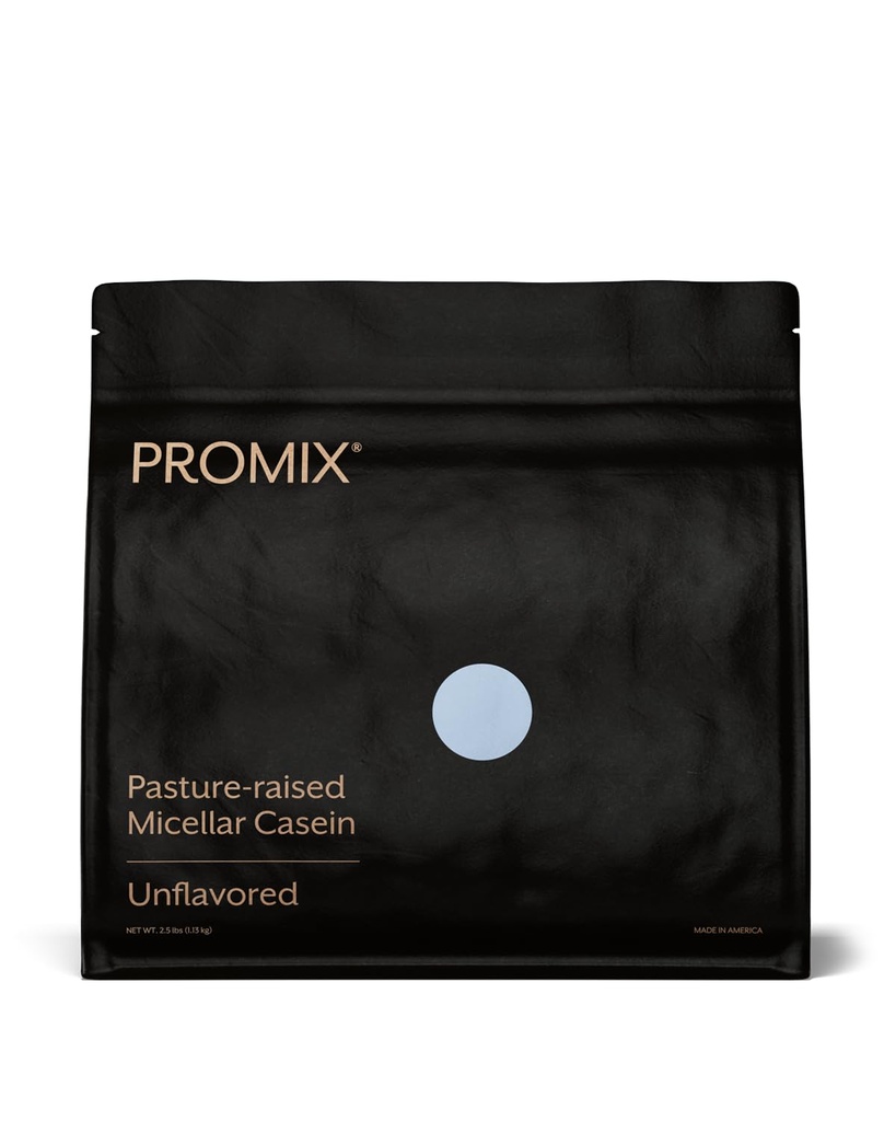 ProMix Nutrition Kasein Protein Powder - Grass- Fed, Pasture Raised, Slow Release Micelar Casein - Gluten- Free - Neochucené, 2,5 libra (Balení po 1)