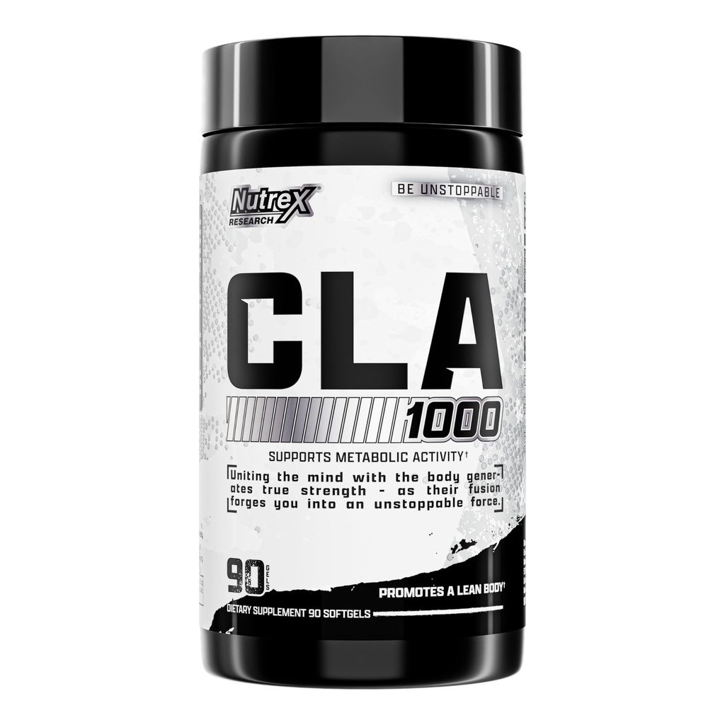 Nutrex CLA 90 Soft Gels - 1000mg Konjugovaná kyselina linoleová Aktivní směs z oleje ze světlice Safflower - stimulant- Free Metabolism Booster pilulky na hubnutí