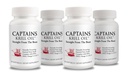 Captains Pure Antarctic Krill Oil Softgels CLAS124; Omega 3 EPA, DHA s Astaxanthin & Fosfolipidy CLAS124; No Additives or Chemicals CLAS124; 1000mg per Serving, 60 Kapsle, 4- Pack