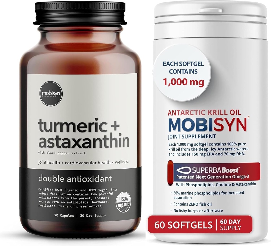 Organics Turmeric s doplňkem Astaxanthin + čistý krilový olej