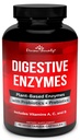 Divine Bounty Digestive Enzymy s Probiotika & Prebiotika s Lipázou, Amyláza, Bromelain - Podpora zdravé stravitelné trakt pro muže a ženy - 90 Vegetariánské kapsle