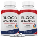 Odůvodněné laboratoře (2 balení krve Balance Advanced Formule 620MG Formule Doplněk pilulky 120 Kapsle