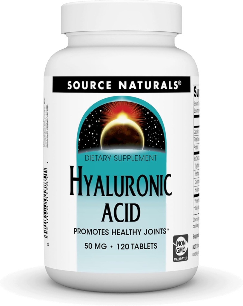 Zdroj Naturals Hyaluronic Acid, 50 mg, 120 tablet