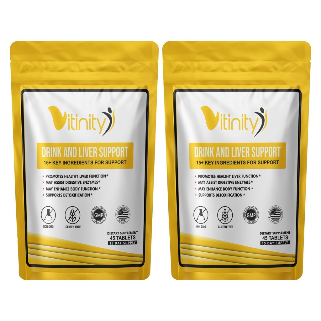 Anti Drink Játra Supment Supplement- 15 + Klíčové ingredience pro pečení, Zdraví jater, Kudzu, Mléko Thistle, Svatý Basil, DHM, Všechny přírodní čištění, Graduální redukce, Nutriční doplňovače tablety (30 dní)