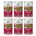 ORGANICKÁ INDIA Celý medilium husk Powder Organic - Psylium Husk Fiber Supplement, Digestion Support, Vegan, gluten- Free, Non- GMO, Soluble & Nerozpustný zdroj vlákna - 12 oz Canister, 6 Pack