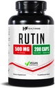 Healthfare Rutin Dodatek 500mg 500mg 5004; 200 Vegan Kapsle 124; Přírodní bioflavonoid Formule 5004; Extra síla Antioxidant Support 500mg 5004; Non- GMO, gluten- Free 5004; Vyrobeno v USA