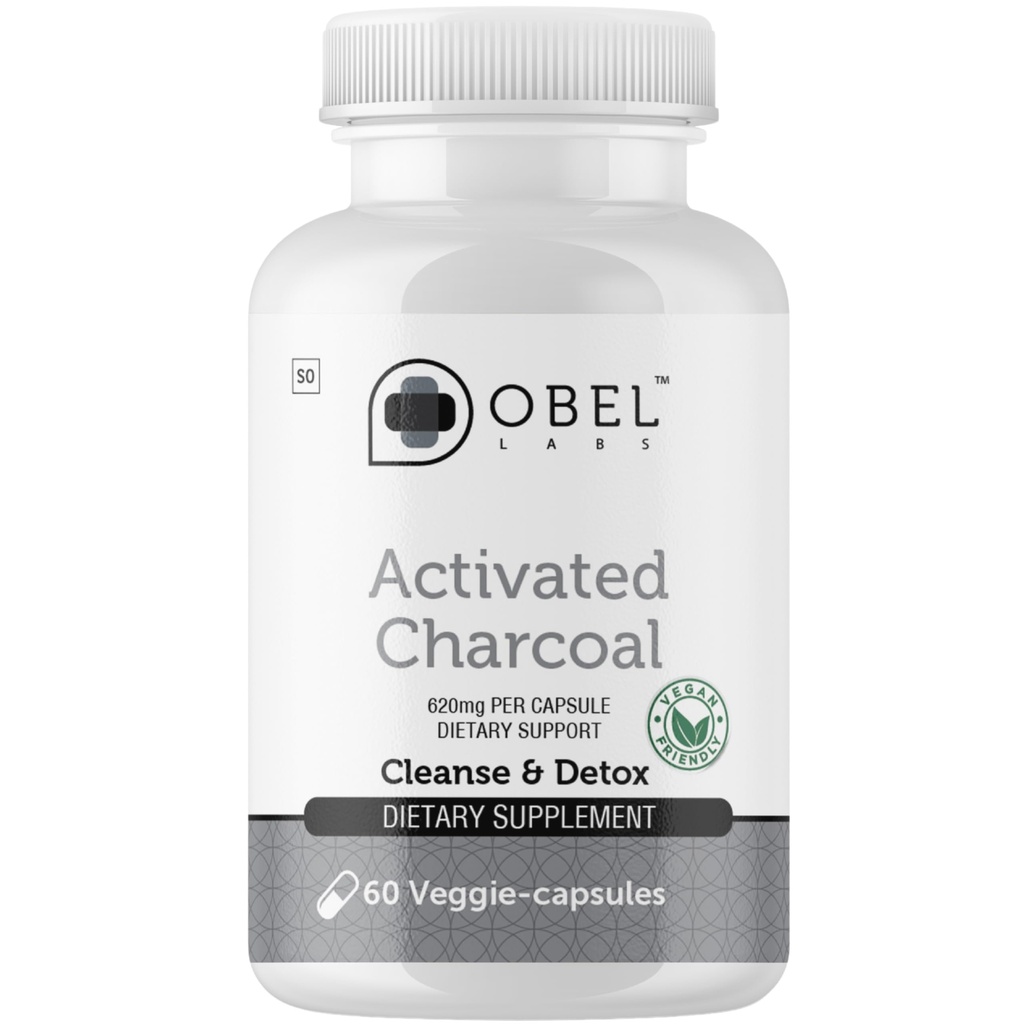 Obel Aktivované Charcoal Kapsle 124; Dědičná podpora Dodatek