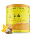 Keto Vitals Electrolytes Powder - Sugar Free Keto Electrolytes Powder with Draslík, Magnesium, Sodík, & vápník - No Sugar Electrolyte Drink Mix & Hydration Powder, 60 Servings, Ananas Coconut