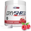 EHP Labs OxyShred Non Stimulant Pre Workout Powder - Stim Free, Kofein Free Preworking pro muže a ženy - Non Stim Preworking - Sugar Free Energy Powder - Malina, 60 Služeb