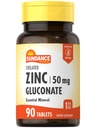 Sundance Zinek dodatek 50mg PHARMAN 124; 90 Tablet PHARMAN 124; Chelated Essential Mineral GARMAN 124; Vegetarian, Non- GMO, a gluten zdarma