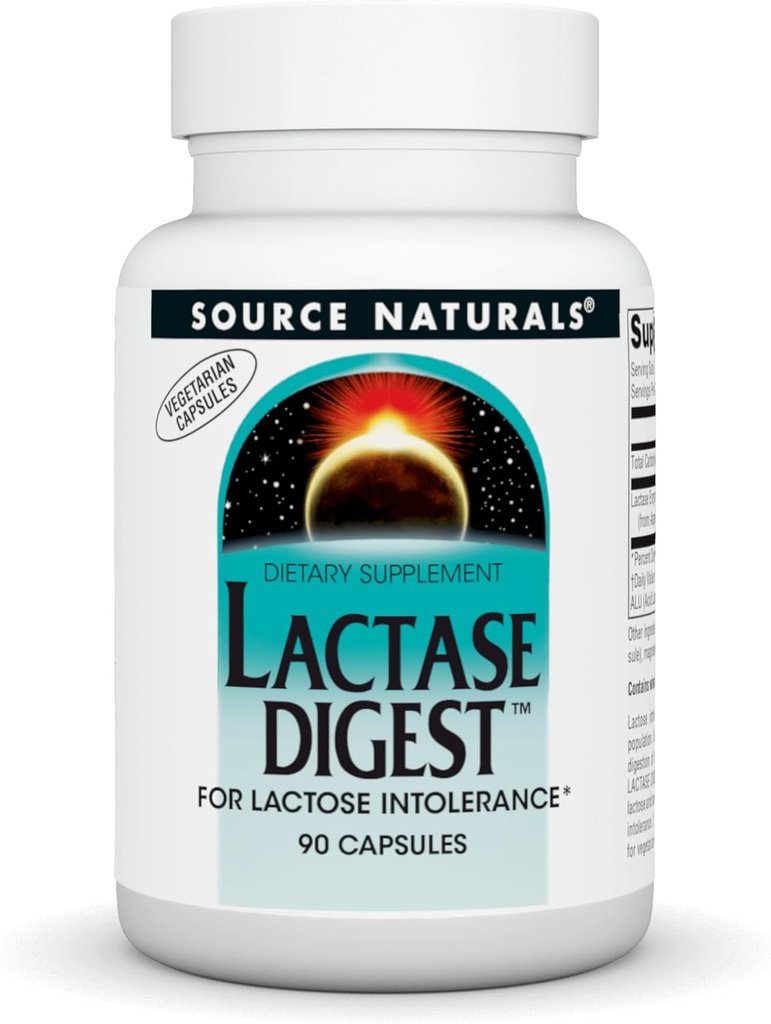 Zdroj Naturals Lactase Digest, pro intoleranci laktózy * - 90 Kapsle