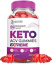 Odůvodněné laboratoře Ripped Výsledky Keto ACV Gummies Extreme 2000MG Ripped Výsledky Keto Gummies Apple Cider Ocet naplněný Pomegranate Beet Juice Powder B12 Vegan Non GMO 60 Gummys