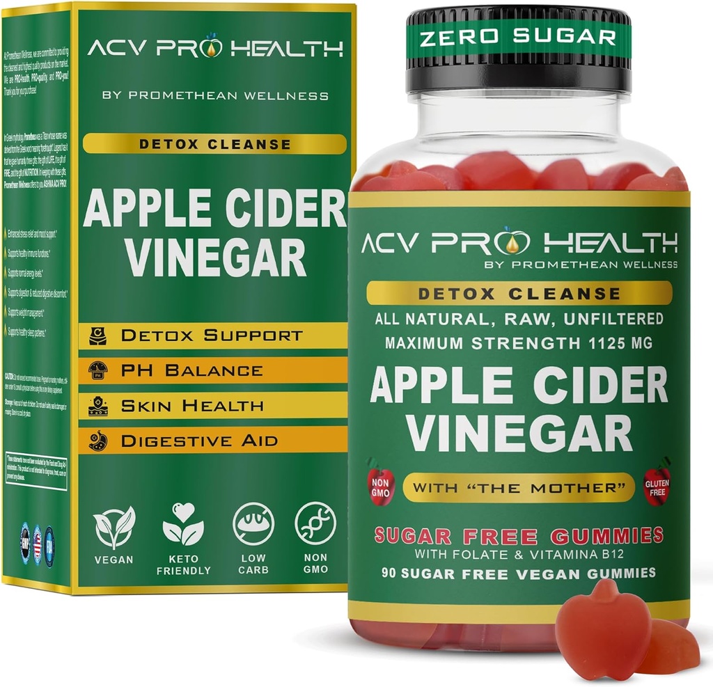 2-Pack jablečný mošt gumy cukr zdarma - ACV s cukrem nedělá smysl! Nízký carb Advanced Keto Acv Gummies Keto Gummy Detox Cleanse Golo