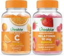 Živý vitamin C 750mg + melatonin 10mg, Gummies Bundle - Great Toasting, Vitamin dodatek, gluten zdarma, GMO zdarma, Žvýkací žlab
