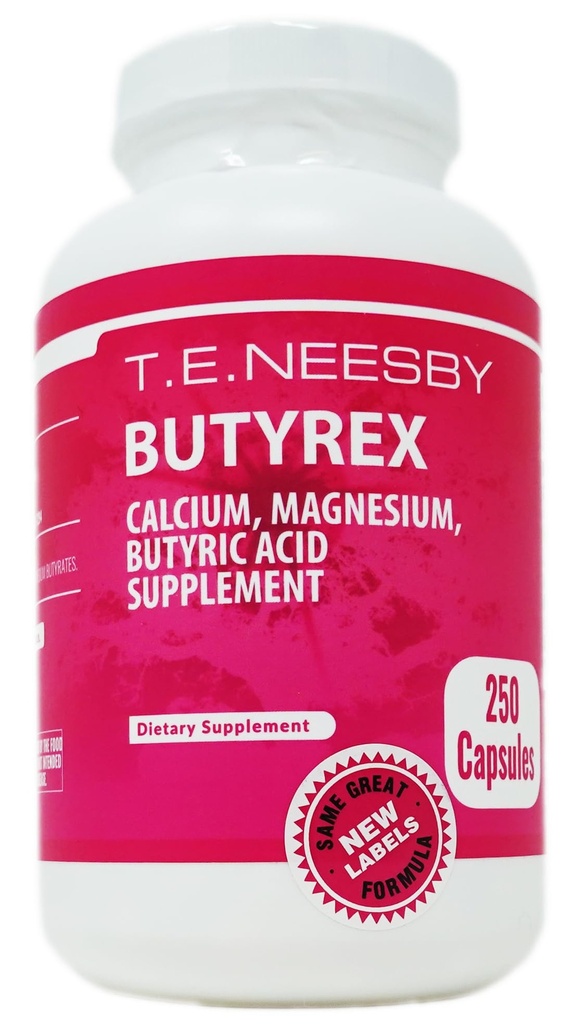 Butyrex Vápník / hořčík Butyrát Komplex: 250 Kapsle