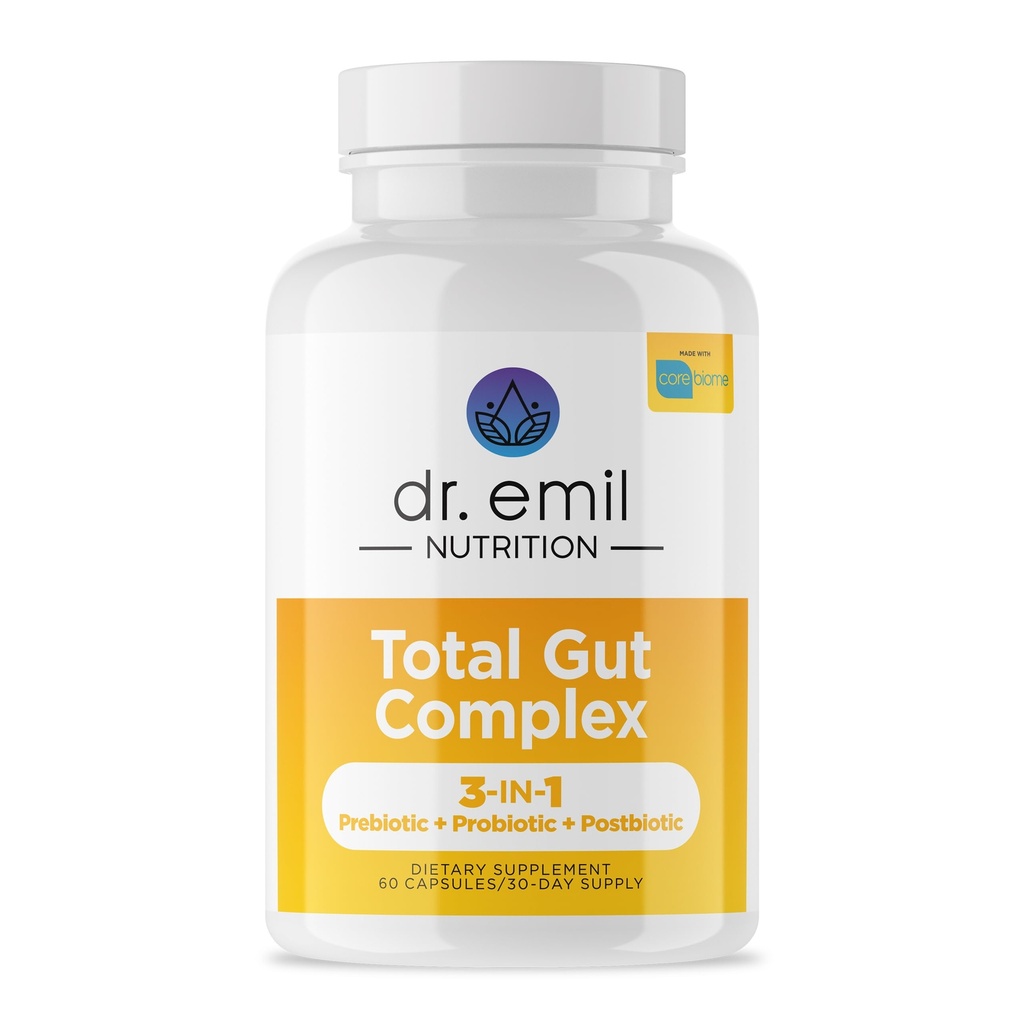 DR. EMIL NUTRITION Ženy a muži Celkem Gut Zdraví Komplex 124; Prebiotický + Probiotický + Postbiotický Gut Zdravotní doplňky