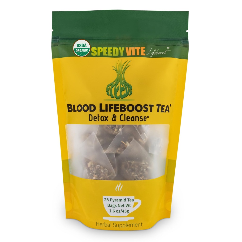 SpeedyVite ® Blood Lifehion Tea CY124; Podporuje odstranění odpadu z krevního proudu * CY124; Antioxidant Rich Imunitation Boosting * CY124; Obsahuje Echinacea, Heřmánek a další