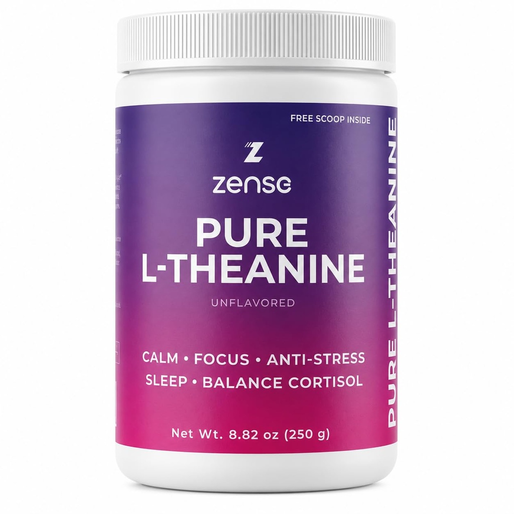 Čistý L- theanine Powder 100% [266gm- 1,250 Doručování] Přírodní L- Theanine dodatek - Pouze 1 ingredience, bez cukru, Soy, Filler, Melatonin, Non- GMO, Vegan