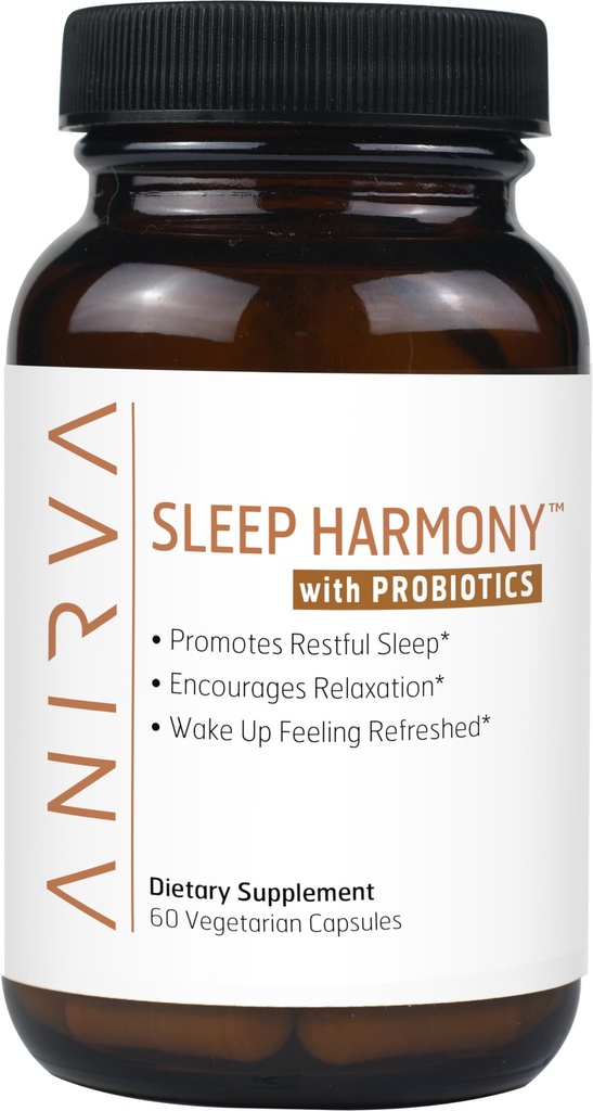 Spánková Harmonie - Přírodní spánkový doplněk s probiotiky, hořčík, Ashwagandha, Heřmánek, GABA, Melatonin - Non-Habit Forming dodatek pro relaxaci, Stress Relief, Lepší spánková pomoc