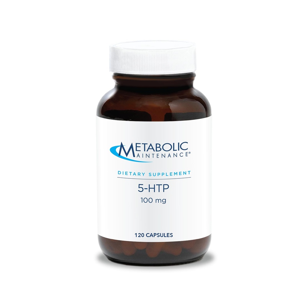Metabolická údržba 5- HTP - Dodává 100 mg 5- Hydroxytryptofanu - Podporuje Serotonin Pathways, pozitivní Outlook & Restituess - 120 Servings - 120 Kapsle