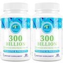 Probiotika pro ženy a muže - 300 miliard CFU, 24 Strains Probiotika + 15 Organic Herbs Prebiotics for Digestive, Gut Health, Imunní, Zácpa, Průjem & Whole- Body Health - 4 měsíce Dodávka