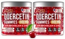 2 Pack - JOYLI Quercetin Gummies with Bromelain, Zinek, Vitamin C & D3 - Sugar- Free Quercetin dodatek pro imunitní podporu a sezónní Wellness - 500mg Quercetin pro děti a dospělé - 60 Gummies per Pack