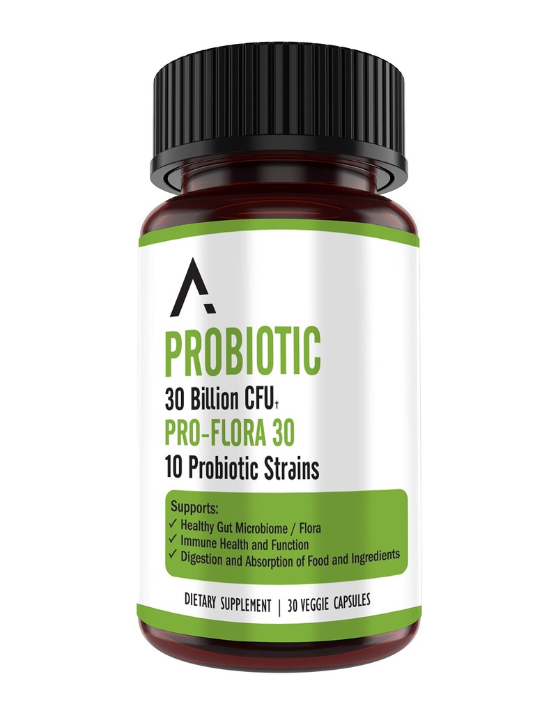 Ascendentní výživa Bacillus Subtilis Probiotic - 30 miliard CFU Multi- Strain Probiotika pro ženy a muže - Podporuje stravovací a Gut zdraví - 30 Kapsle
