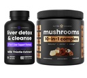 NutraChamps Játra Detox & Houba Powder - Kognition, Detox & Immunity Bundle