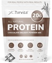 Zurvita - Čokoládový protein Powder - 20g Protein, Probiotika, 24 + vitaminy a minerály - Žádné umělé sladkosti - 26oz (20 Služeb)