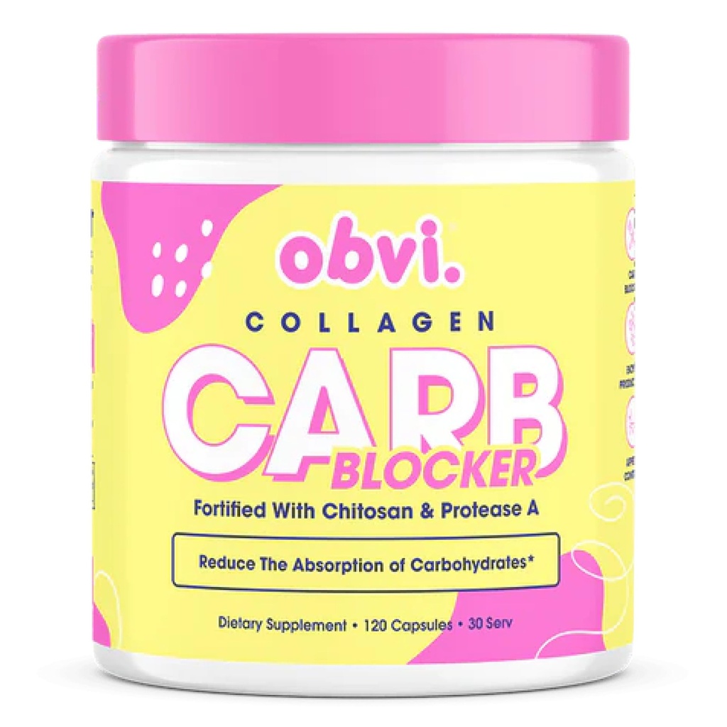 Obvi Guilt-Free Carb Block 124; Podporuje Fitness cíle 124; Carb Absorpční blokáda s White Ledney Bean Extract 124; 120 Kapsle, 30 Služební