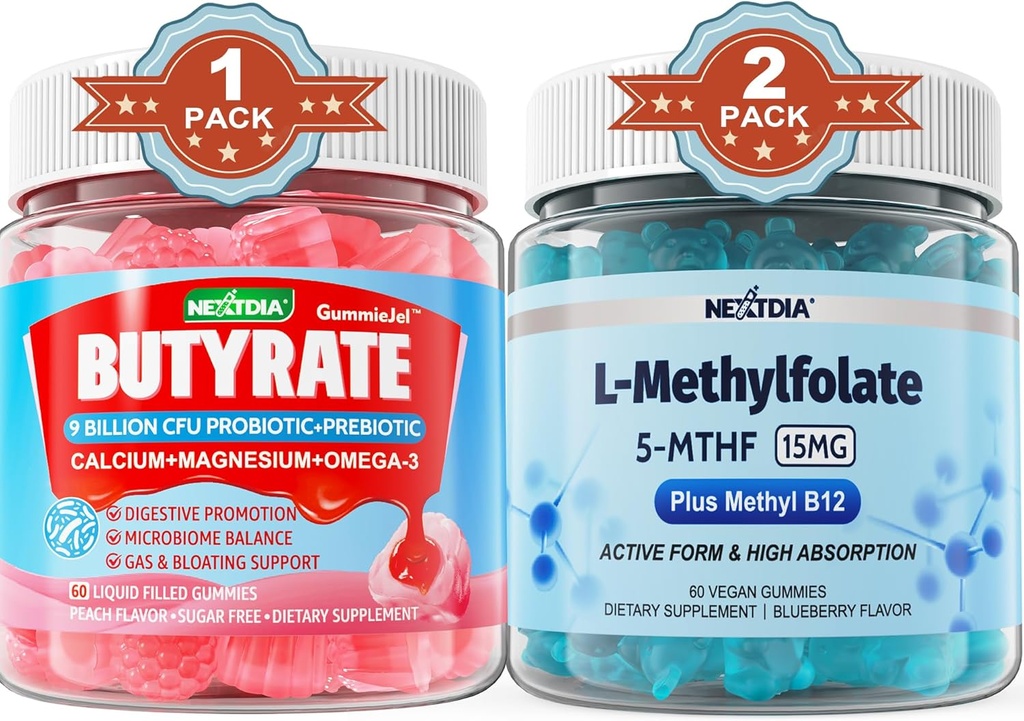 Butyrát s probiotickým + prebiotickým + postbiotickým L- methylfolátem 15mg gumové