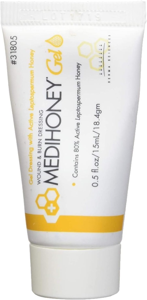 Lepší Medihoney Gel Wound a & Burn Dressing z Derma Sciences, 0.5 oz,