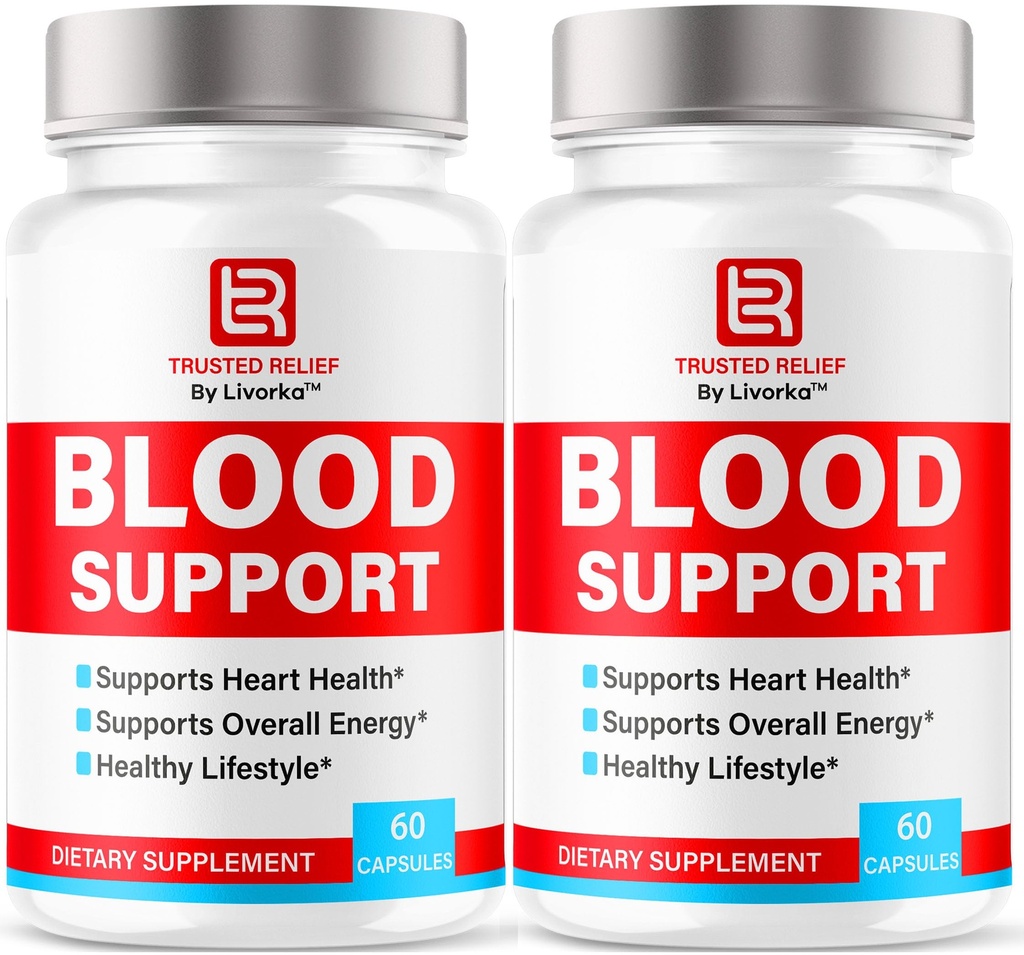 (2 Pack) Důvěryhodné Relief Blood Support Kapsle - Oficiální Trusted Relief Blood Support Vitamin Pills, Přírodní Trusted Relief Advanced Premium Formule Wellness & Oral Health, 60 Kapsle pro 2 měsíce
