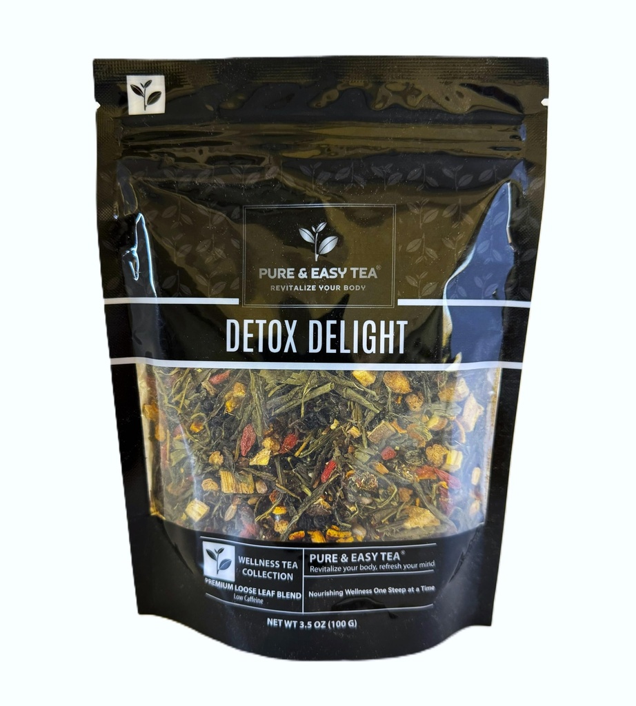 Čisté a snadné čaj, Detox Detox, 30 Den Detox, Podporuje zdravé zeštíhlující, játra, Gut & Colon čištění, Pokročilé plné tělo směsi, 100g / 3.5oz