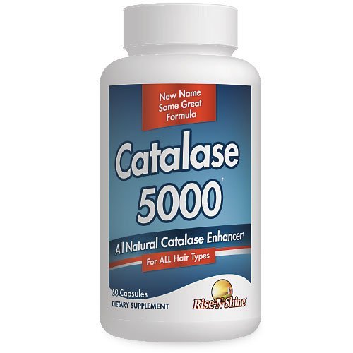 Rise-N-Shine Catalase dodatek 5000 - Výkonný antioxidační enzym pro podporu zdraví vlasů - Vlasové doplňky pro silné vlasy - 60 Kapsle (30- Day Supply)
