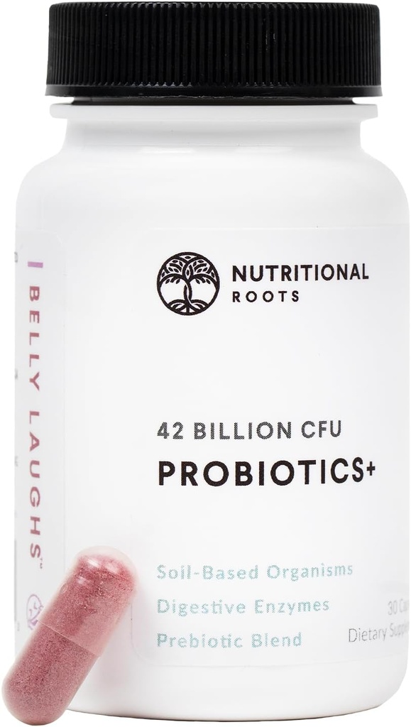 Nutriční kořeny - Probiotika + - Organismy založené na půdě, Probiotika, Prebiotika - Hubní enzymy - Zpoždění vydání - Dietní dodatek - 1 měsíční dodávka - 30 Kapsle