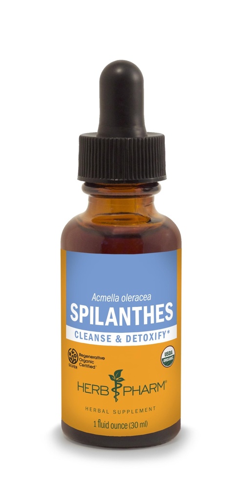 Herb Pharm Certified Organic Spilantes Liquid Extract for Cleansing and Detoxification - 1 Ounce