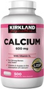 Kirkland Podpis vápník 600 mg. s vitamínem D3, 500 Tablety (4 balení)