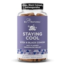 Pobyt Cool Menopauza Doplňky pro ženy - Hormonální Hot Flash Relief, Podpora hmotnosti, & Noční pocení - Vitex Chaste Tree & Black Cohosh - 60 Vegetariánské měkké kapsle