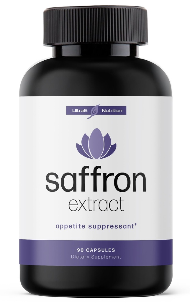 Čistý Saffron Extract - Suppressant Appetit for Weight Loss Women & Men - Natural Hunger & Craving Control Supplement - Saffron doplňky pro Energy & Mood Lift - 90 Kapsle - Made in USA