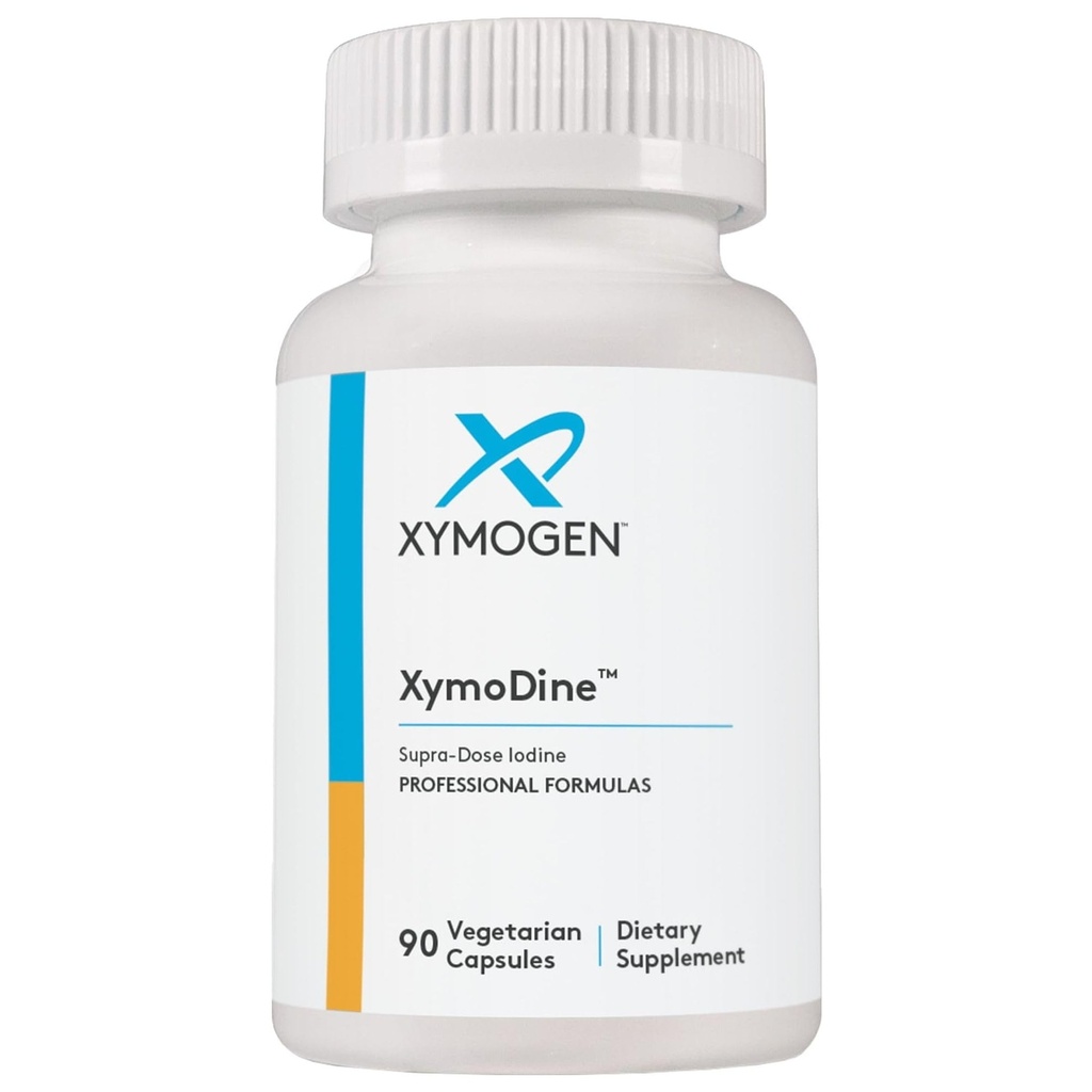 XYMOGEN Xymodine Jod Supplement - High potency Jod 12,5 g na podporu zdravé syntézy hormonů štítné žlázy (90 Vegetariánských kapslí)