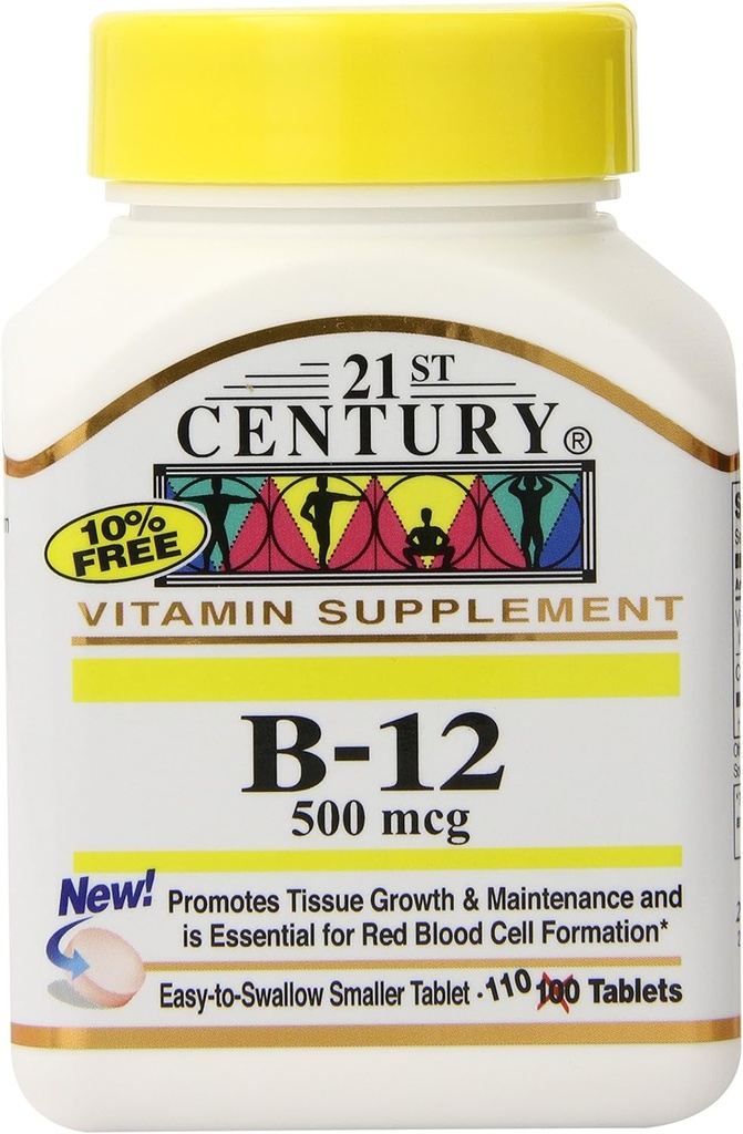 21. Století B-12 500 mcg tablety, 110- počet (balení po 3)