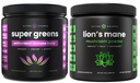 NutraChamps Super Green Antioxidant & Lion 's Mane Powder. Podpora trávení, imunity a adaptogenu